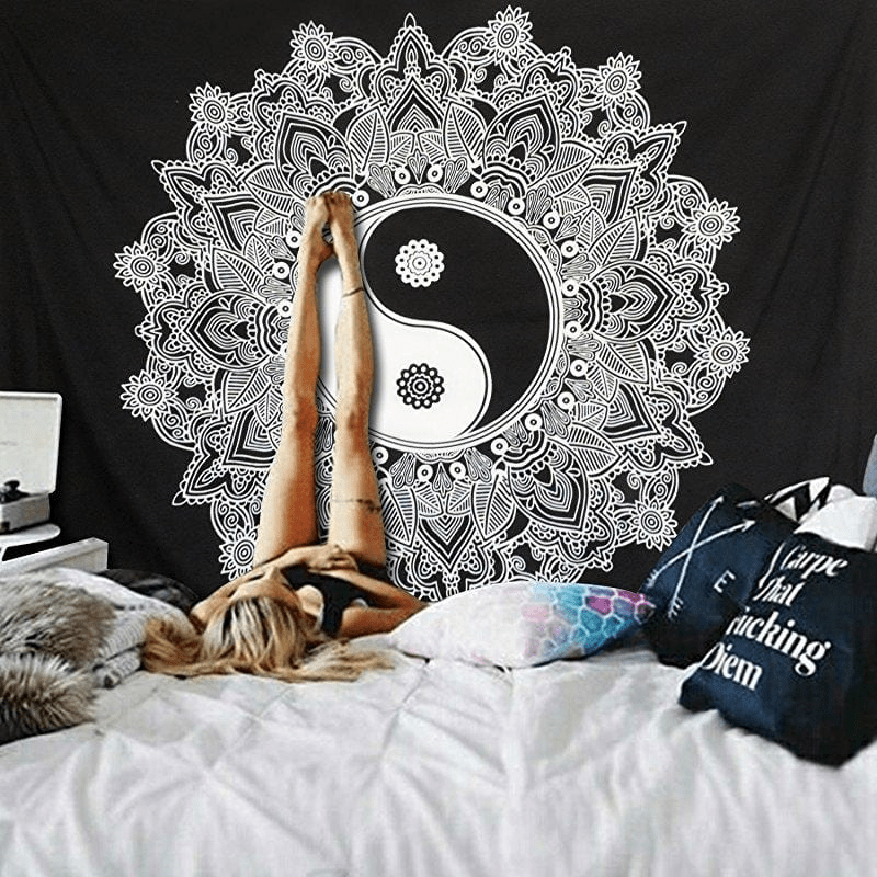 Mandala Yin Yang Tapestry