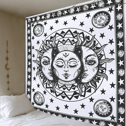 Celestial White Tapestry