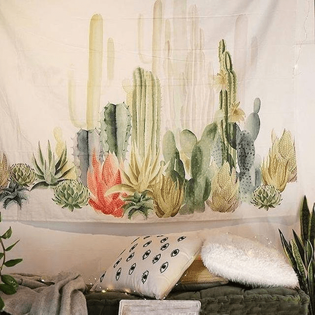 Southwest Cactus Tapestry