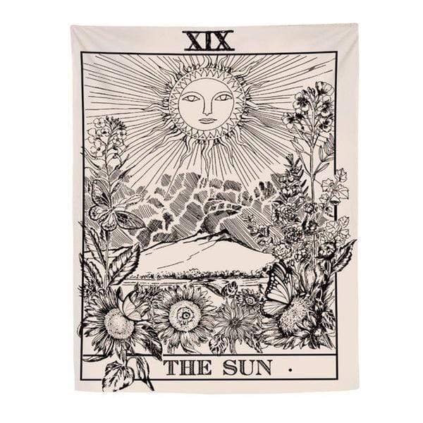The Sun Tarot Card Tapestry
