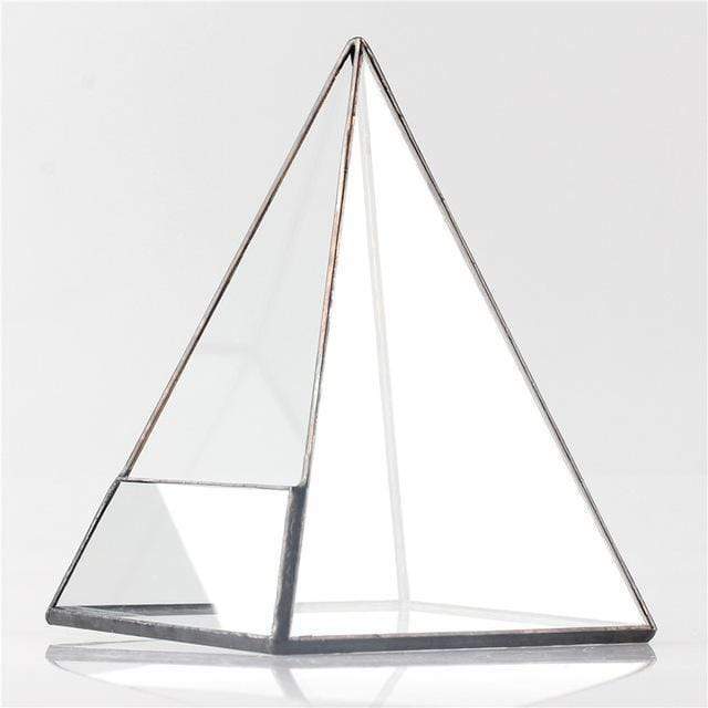 Glass Pyramid Plant Terrarium