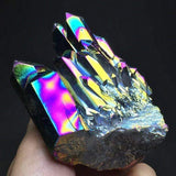 Titanium Rainbow Quartz Crystal Cluster