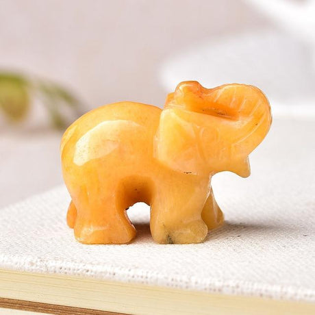 Elephant Carved Natural Crystal
