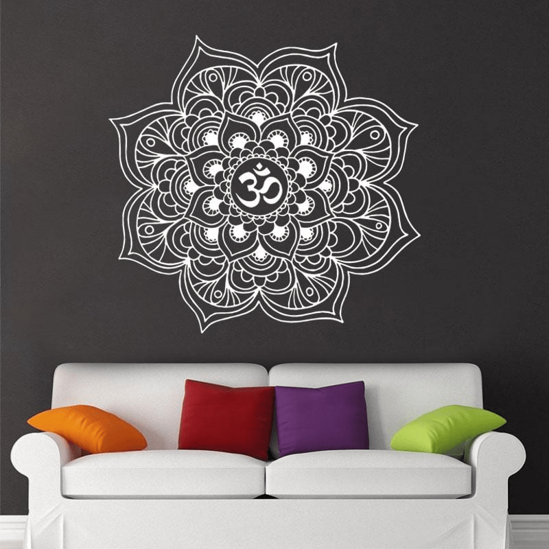 Om Mandala Wall Sticker