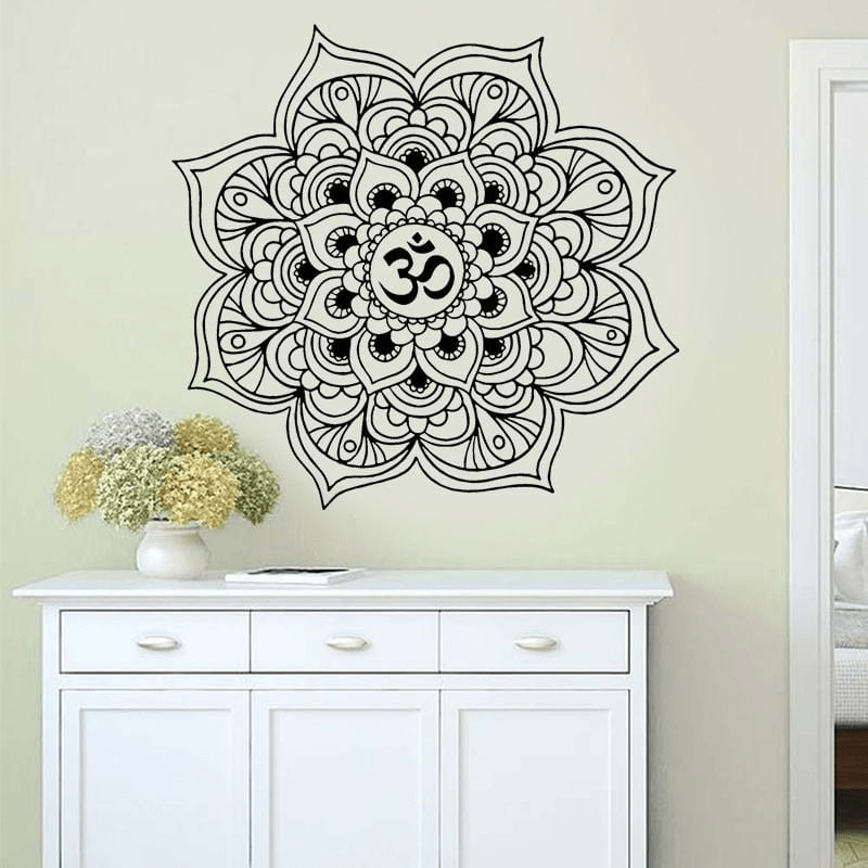 Om Mandala Wall Sticker