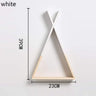 Color Dipped Wooden Triangle Wall Shelf