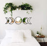 Wooden Moonphase Mirror Set