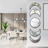 Wooden Moonphase Mirror Set