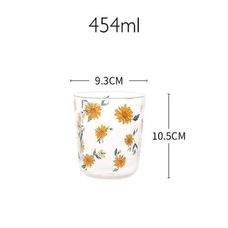 All-Over Sunflower Glass Three Piece Set