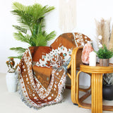 Boho Art Pattern Throw Blanket