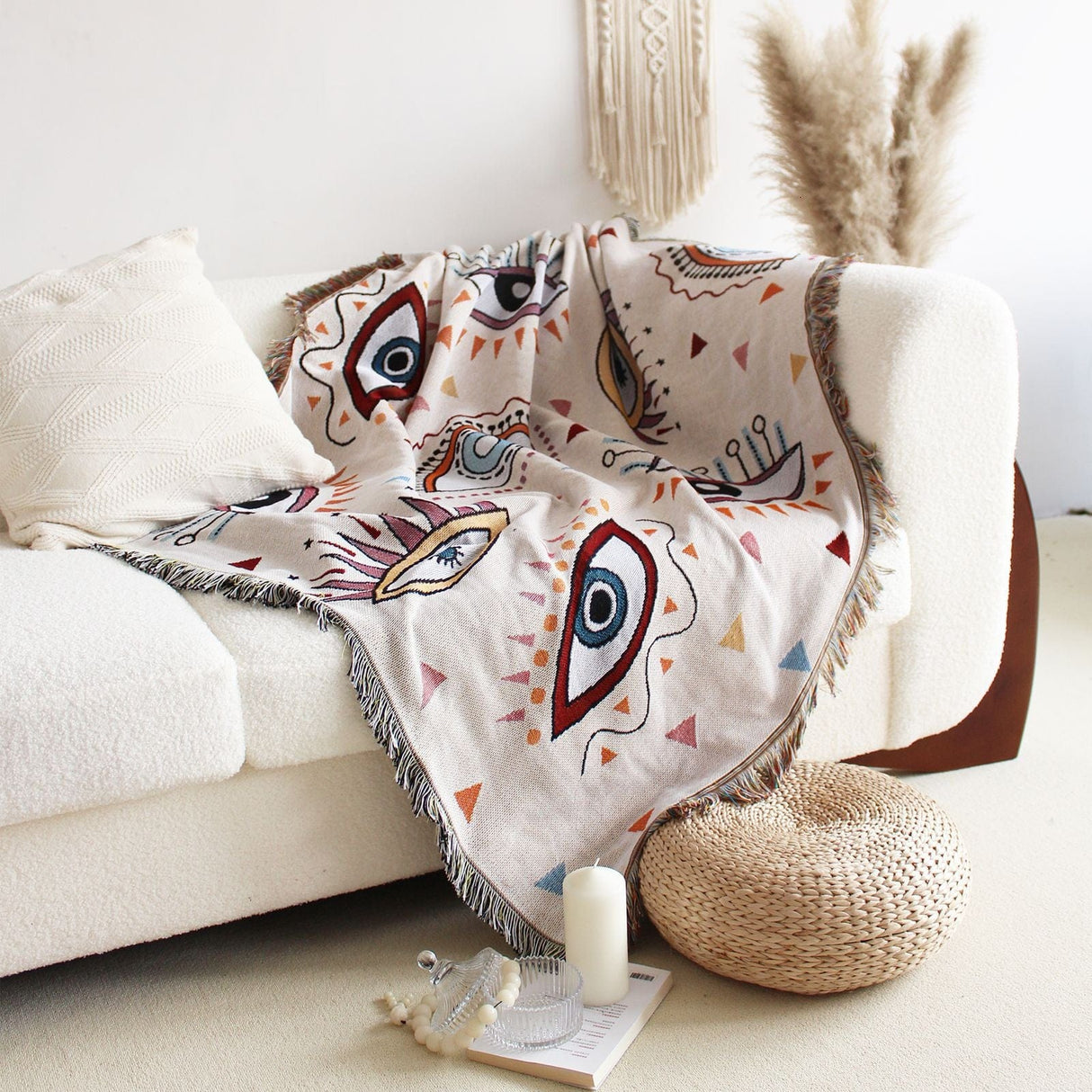 Mystic Evil Eye Throw Blanket