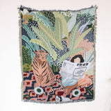 Into the Jungle Throw Blanket