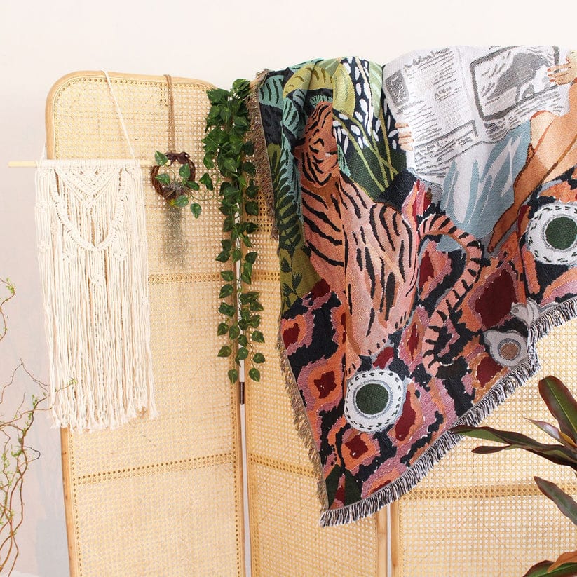 Into the Jungle Throw Blanket