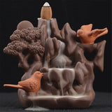 Forest Birds Backflow Incense Burner