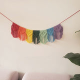 Rainbow Macrame Wall Hanging