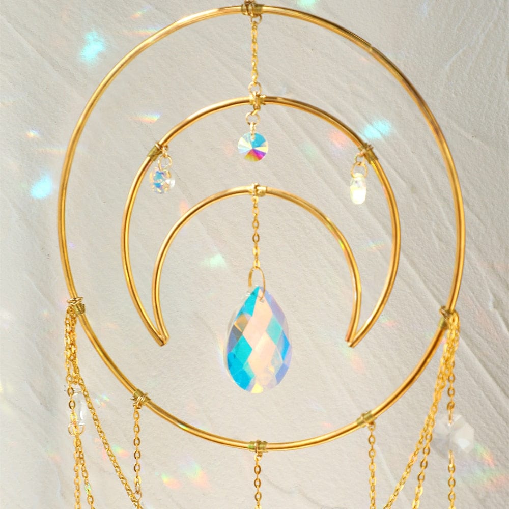 Moon Crystal Suncatcher Rainbow Maker