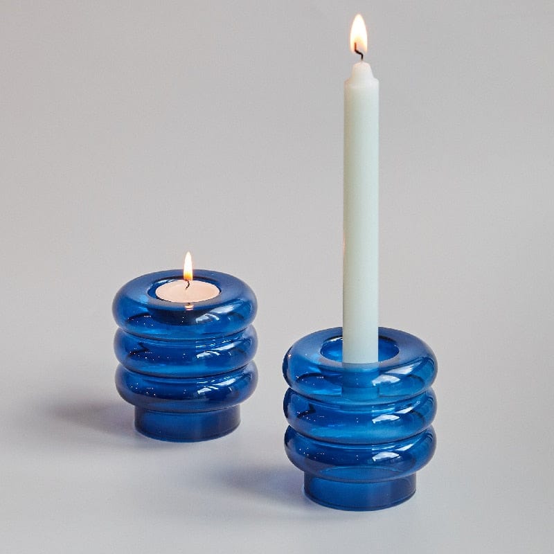 Aster Glass Candle Holder