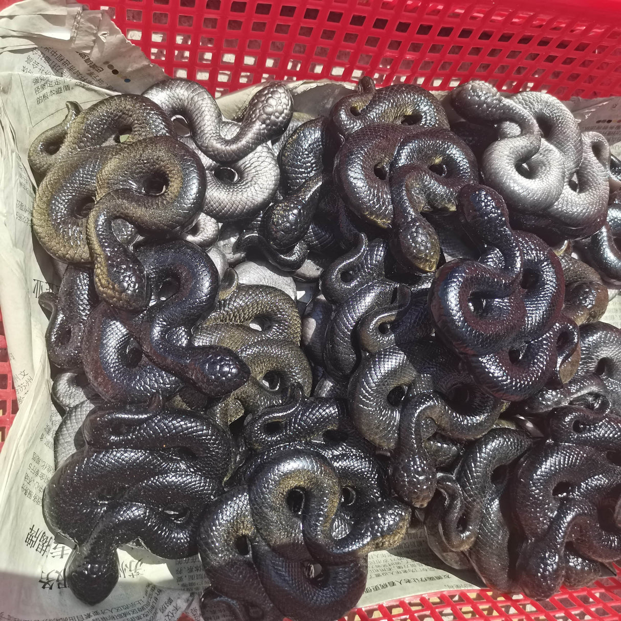 Crystal Quartz Snake Carving