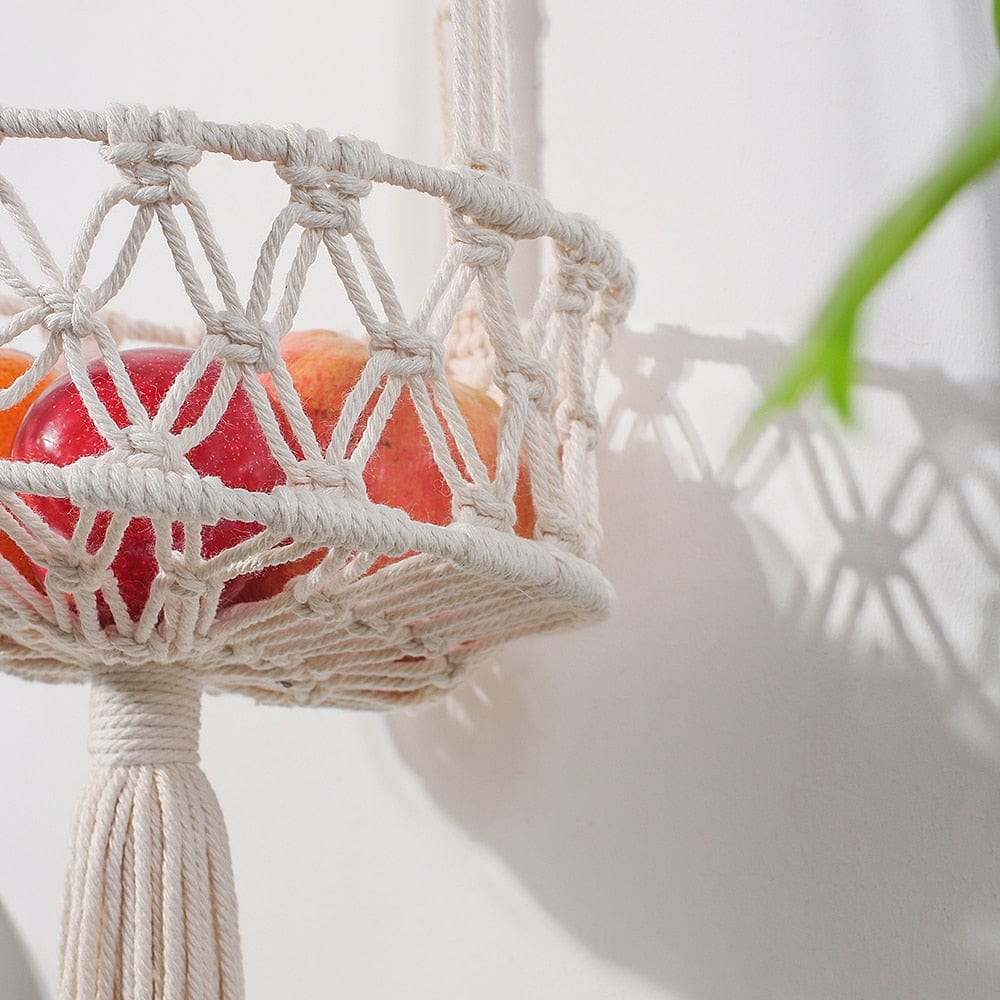 Hanging Macrame Storage Basket