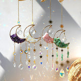 Moon Natural Crystal Suncatcher