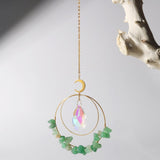 Crystal Chips Moon Suncatcher