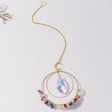 Crystal Chips Moon Suncatcher