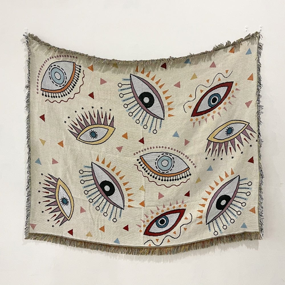 Mystic Evil Eye Throw Blanket