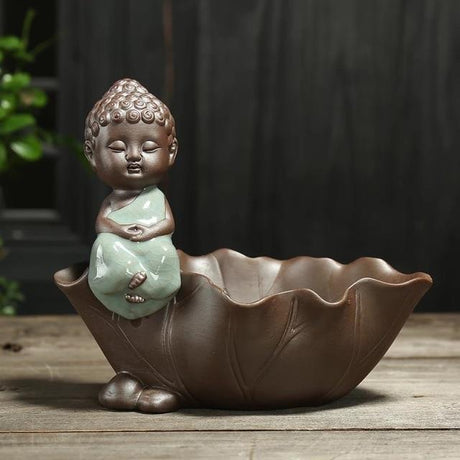 Little Monk Ceramic Flower Pot