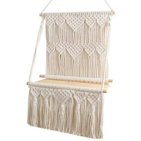 Ria Macrame Tapestry Wall Hanging Shelf