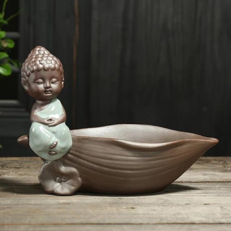 Little Monk Ceramic Flower Pot