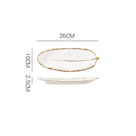 Feather Shape Plate