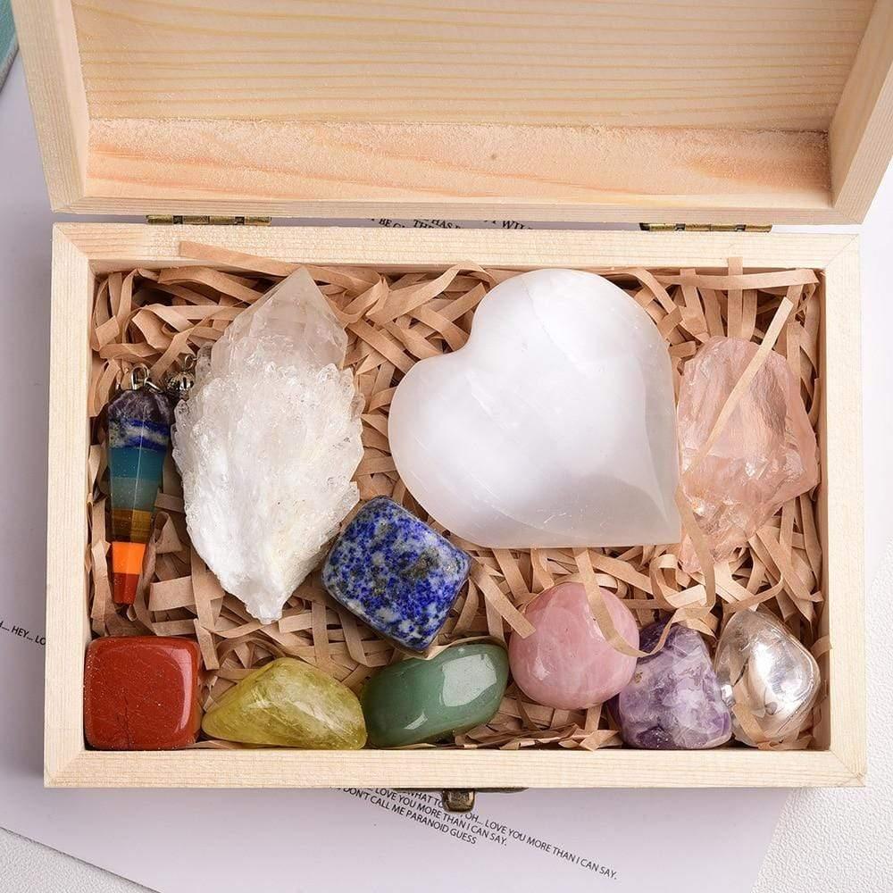 11 Healing Crystals In a Box