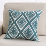 Lake Green Embroidered Cushion Covers