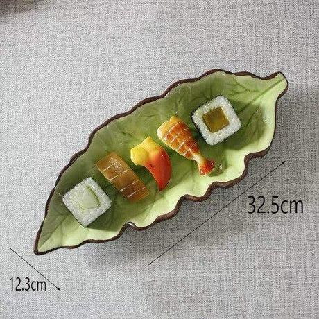 Leaf Shaped Ceramic Plates