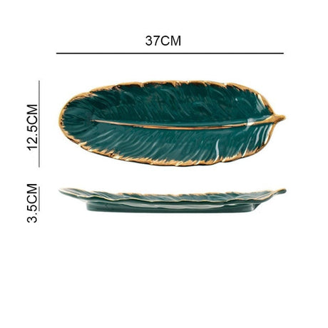 Feather Shape Plate