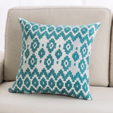 Lake Green Embroidered Cushion Covers