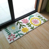 Floral Pattern Bath Mat