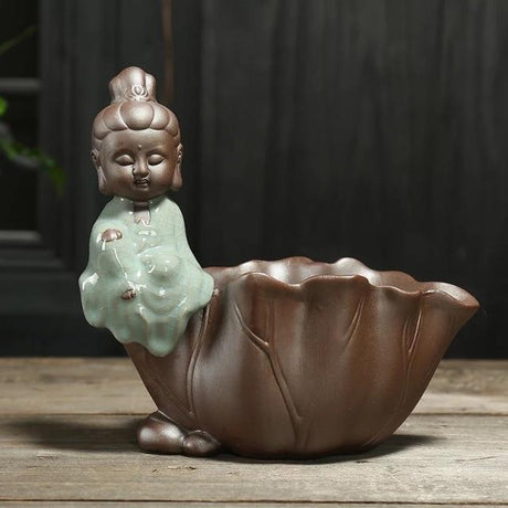 Little Monk Ceramic Flower Pot