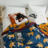 Elephants Boho Bedspread