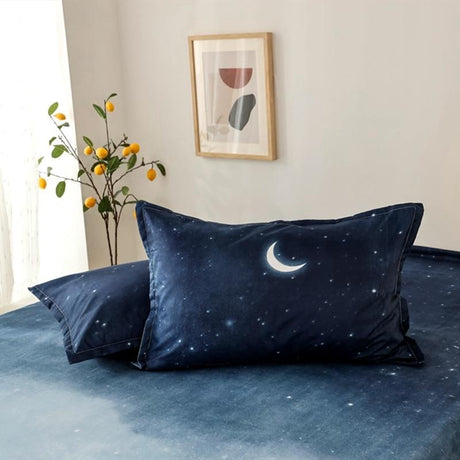 Blue Night Sky Bedding Set 3 pcs
