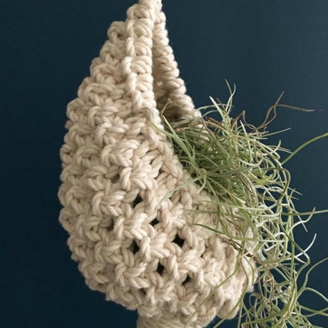 Handmade Woven Hanging Flower Basket