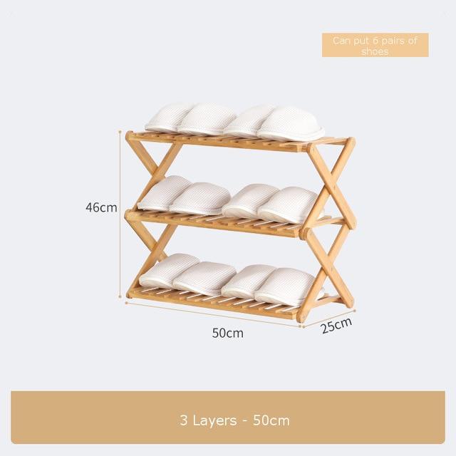 Bamboo Household Foldable Rack