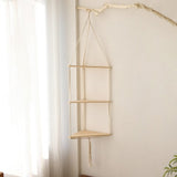 Triangle Macrame Wall Shelf