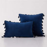 Velvet Cushion Cover with Tassels