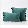 Velvet Cushion Cover with Tassels