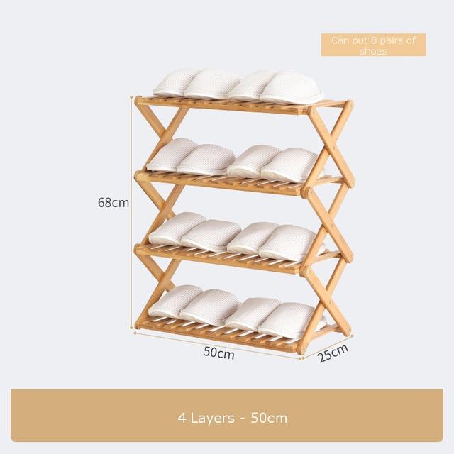 Bamboo Household Foldable Rack