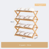 Bamboo Household Foldable Rack