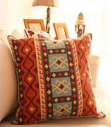 Handmade Geometric Embroidered Cushion Cover