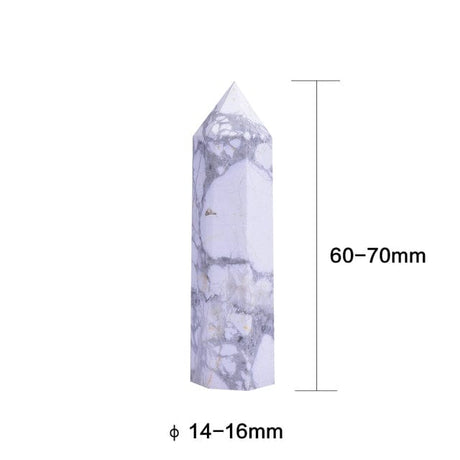 Howlite Crystal Point Tower