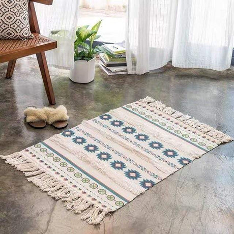 Linen Carpet with Tassels (7 designs)